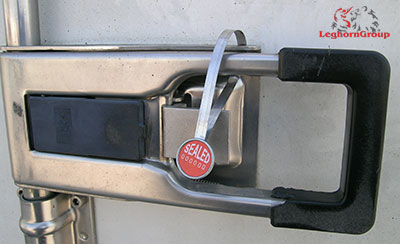precinto metalico tipo anillo strap seal ejemplos de uso