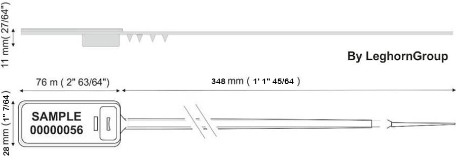 precinto plastico hector seal rfid diseno tecnico
