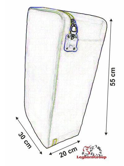 Bolsas de Seguridad acolchadas Daytona reutilizables - diseño técnico