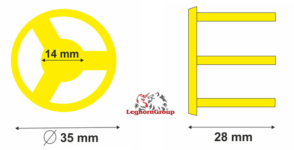 Espaciador para pizza